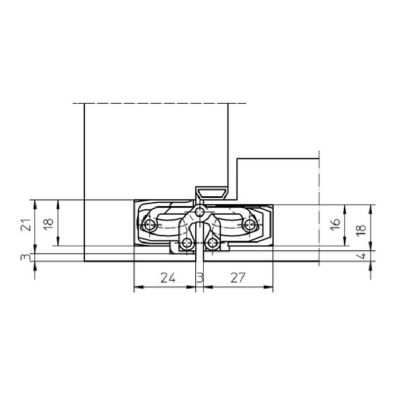 Bisagra Tectus TE 240 3D RAL 9016 blanco mate 60kg