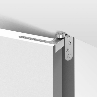 Bisagra pivotante desplazada al marco inox