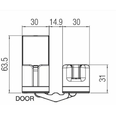 Bisagra KRONA K2000 CS HD 160x30mm cromo satinado