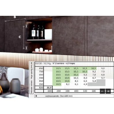 Bisagra Krona K6100 CS HD cromo satinado