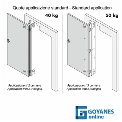 Bisagra Krona K7000 NO HD 120x26mm negro