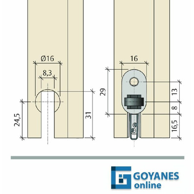 Kit Planet Pivot Module rebat acero profex.