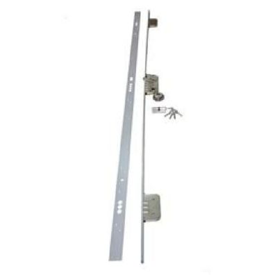 Cerradura seguridad 3 puntos 45mm plata