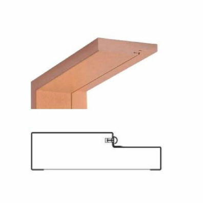 Jg sobremarco roble barniz c/burlete DM 100x20 hid
