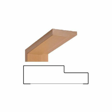 Juego sobremarco roble macizo barnizado