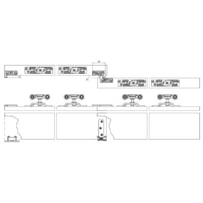 Kit 2000 KRONA arrastre puerta corredera
