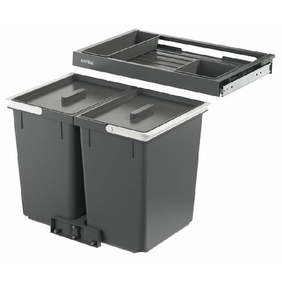Sistema de separación de basura Häfele, cubo de ba