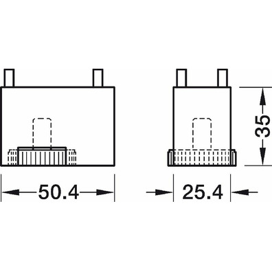 Pata ajustable, Häfele Versatile para columna