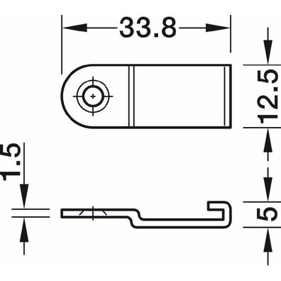 Soporte para pared lateral, Häfele Versatile para