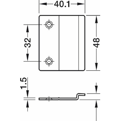 Soporte para trasera, Häfele Versatile para constr