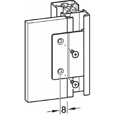 Soporte para trasera, Häfele Versatile para constr