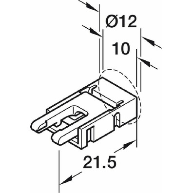 Cable de alimentación, Para banda LED Häfele Loox5
