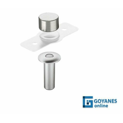 Retenedor magnetico puerta embutir suelo negro