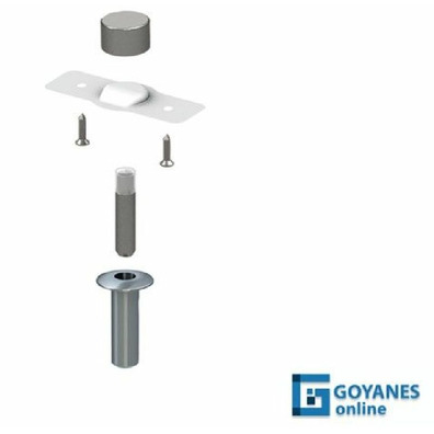 Retenedor magnetico puerta embutir suelo negro