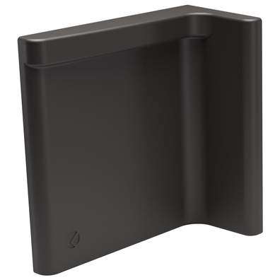 Tapa colgador Libra H11 blanca derecha Gris antracita