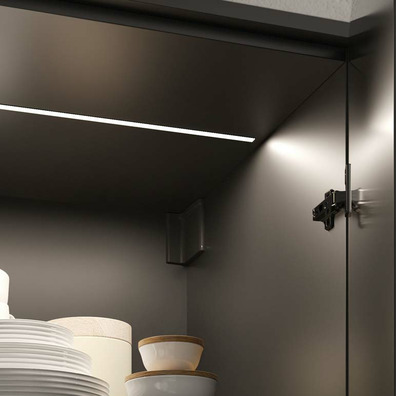 Tapa colgador Libra H11 blanca derecha Gris antracita