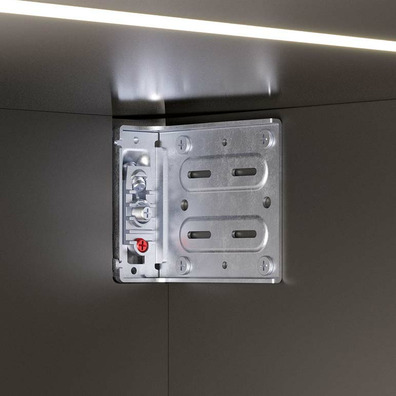 Tapa colgador Libra H11 blanca derecha Gris antracita