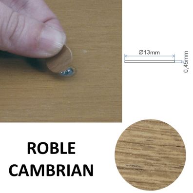 Tapón adhesivo para tornillo ø13mm cambrian oak
