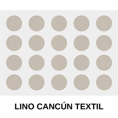 Tapón adhesivo para tornillo ø13mm lino cancún textil