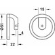 Tirador para mueble, de fundición de zinc