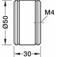 Pomo para muebles, De aluminio, Häfele Déco H2310
