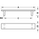 Tirador para mueble, tirador de fundición de zinc