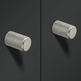 Tirador para mueble, aluminio, diámetro 17 mm
