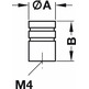 Tirador para mueble, de acero inoxidable, redondo,