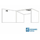 Amortiguador damper negr p/mueble sobrep.25-40kg