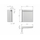 Tapa colgador Libra H11 blanca derecha Blanco