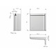 Tapa colgador Libra H11 blanca derecha Gris antracita