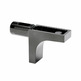 Portaestante Ø5mm K-line sin goma niquel NEGRO