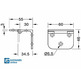 Bisagra plegable para mesa a pared 388H00