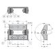Bisagra friccionada inox 304  1.5N*m
