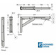 Escuadra abatible 307mm 150kgf soft close
