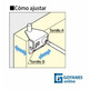 Bisagra pivotante con regulacion