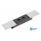 Regleta empotrable PRESTINO 2 enchufes+USB alu