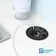 Enchufe con pasacables LOOP IN negro RAL9005