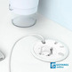 Enchufe con pasacables LOOP IN blanco RAL9010