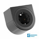 Enchufe para mueble PIX HOLDER negro 0,2m