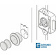 Pomo de pulsar push-lock niquel mate plastico