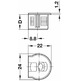 Casquillo Rafix HAFELE para 19mm con reborde