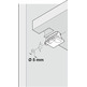 Caja para soporte balda plastico gris