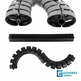 Cubrecable premium Snake negro