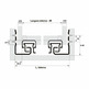 Guía quadro Hafele freno 19mm ext. total 400mm jg.