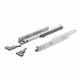 Guía quadro Hafele freno 19mm ext. total 500mm jg.