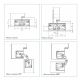 Bisagra Tectus TE 340 3D RAL 9016 blanco mate 80kg