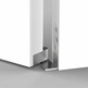Bisagra pivotante desplazada al marco inox