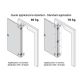 Bisagra Krona K6700 CS HD 111,5x29mm cromo satina
