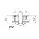 Bisagra KRONA K7080 BA 160x30mm bronce